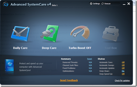 Mantén limpio tu PC con Advanced System Care