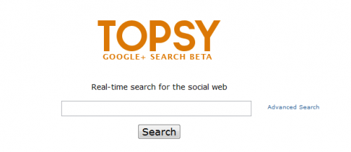 Topsy Plus, un buscador de posts públicos en Google+