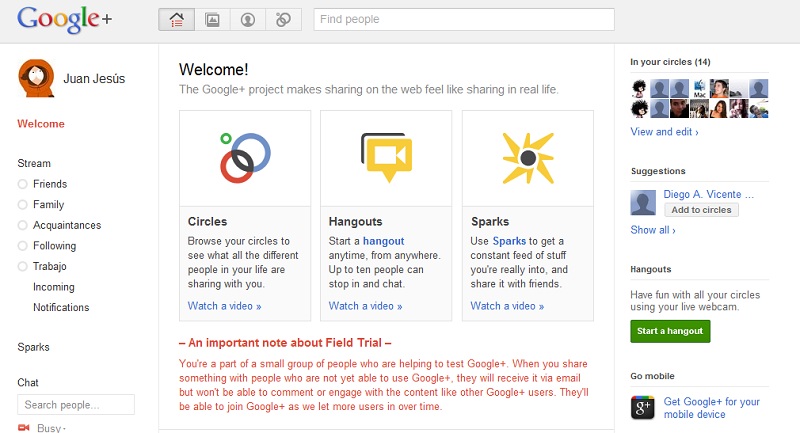 Google+ quiere mejorar su servicio