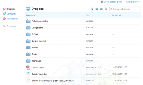 Dropbox rediseñó su versión web y añadió nuevas características