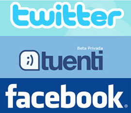 Facebook, Twitter y Tuenti, las redes sociales más populares en España