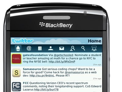 Novedades en Twitter para Blackberry