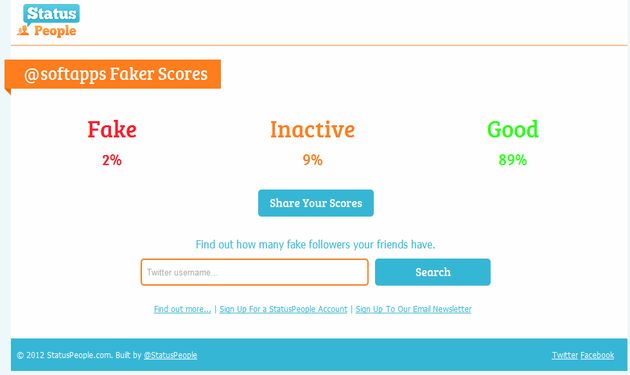 StatusPeople, descubre a tus seguidores falsos en Twitter