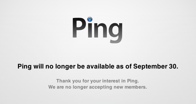 Adiós a la red social Ping de Apple