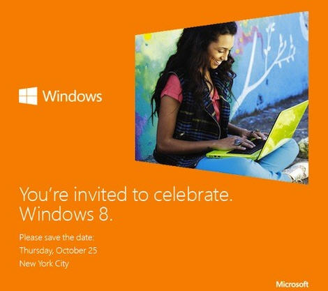 Windows 8 llegará el día 25 de octubre