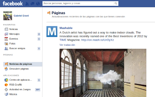 Facebook introduce un feed sólo para Páginas