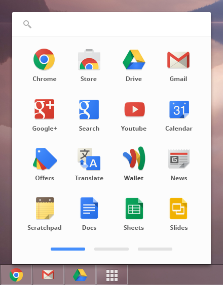 Google Chrome añade el lanzador de aplicaciones de Chrome OS