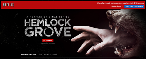 Llega Hemlock Grove, la nueva serie original de Netflix